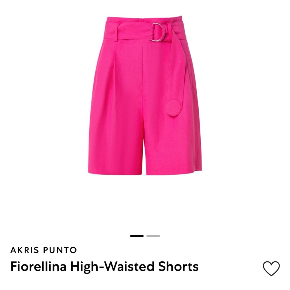Akris Women's Pink Belted Shorts